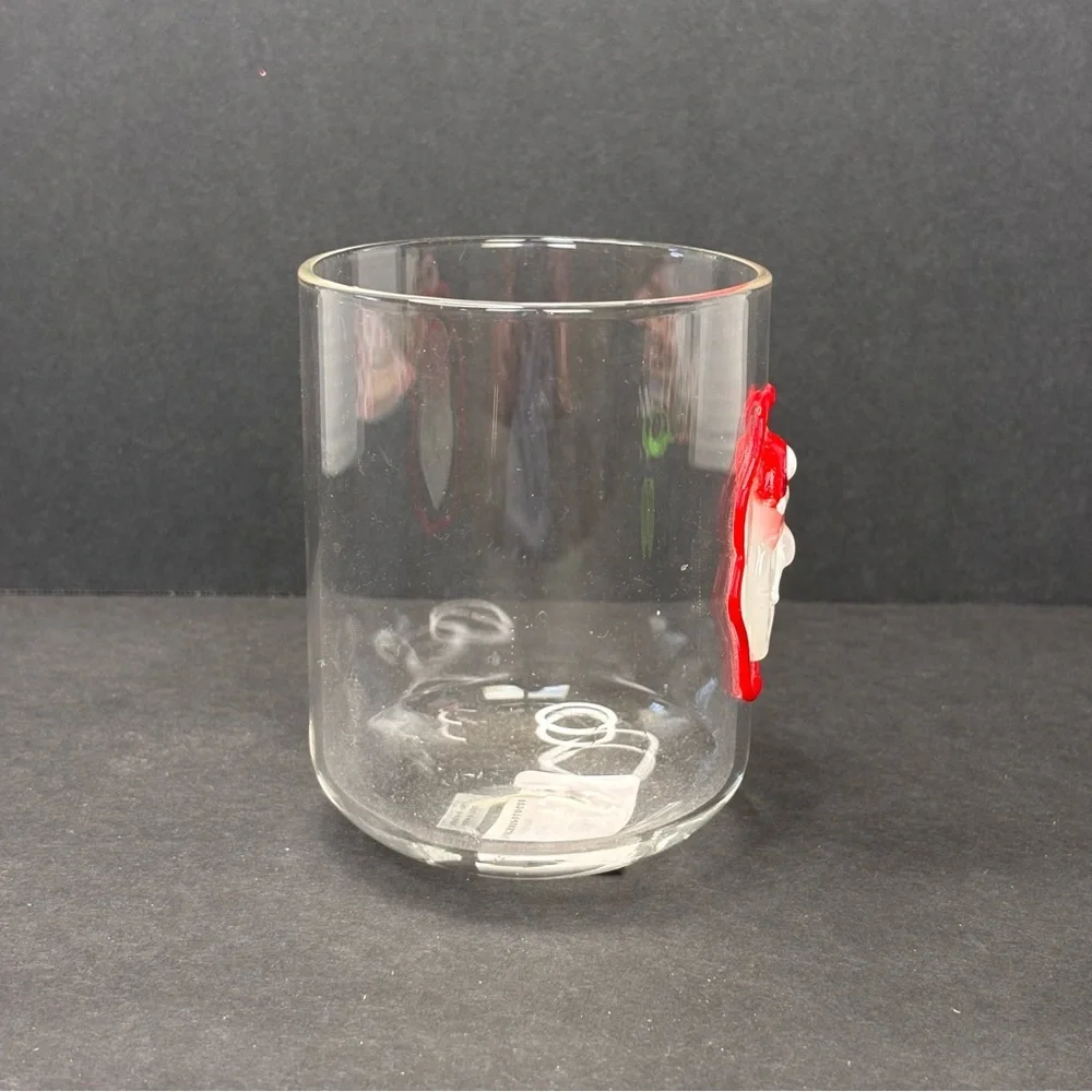 Anthropologie Love Notes Holiday Juice Glass Santa NWT